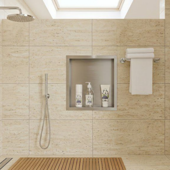 Stainless Steel Bathroom Niche 30x30 cm