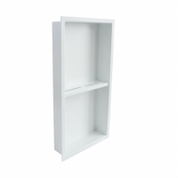 Paslanmaz Çelik Raflı Banyo Nişi