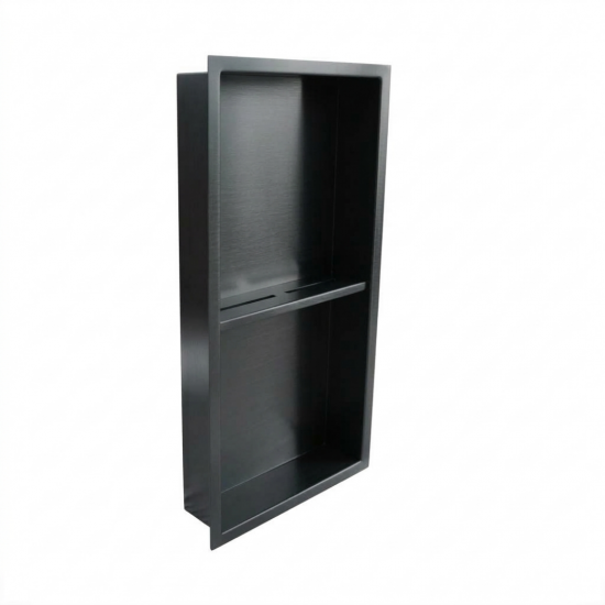 Paslanmaz Çelik Raflı Banyo Nişi