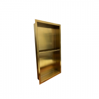 Bathroom Niche With Stainless Steel Shelves