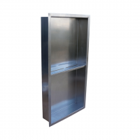 Bathroom Niche With Stainless Steel Shelves